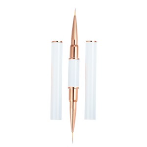 Unique Bargains DIY Manicure Double Ended Nail Art Brush White 1 Pc - 1 of 4