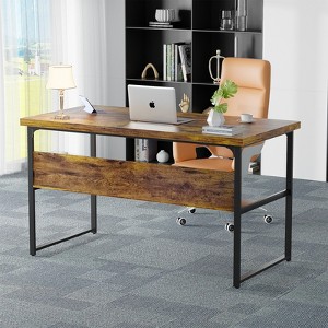 Aheaplus 53'' Computer Desk with Charging Station and Thickened Desktop - 1 of 4
