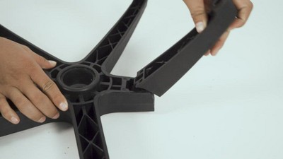 Blue Mesh Swivel Executive Office Chair with Fixed Arms