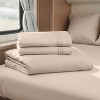 Nestl RV Queen Sheets, Super Soft 4PC Microfiber Sheet Set for Camper, Short Queen Sheets - 3 of 4