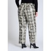 ELOQUII Women's Plus Size Snake Faux Leather Straight Leg Pant - 4 of 4