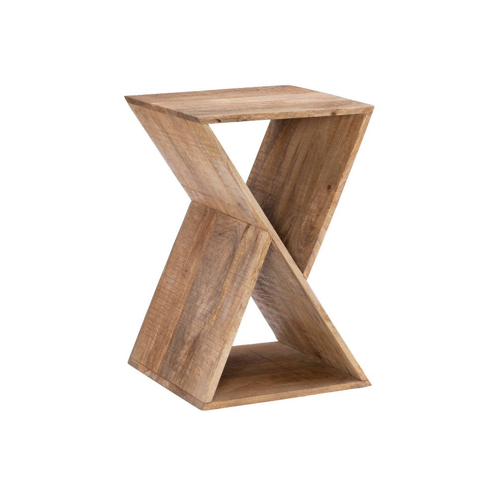 Photos - Coffee Table 15.75" Tillian Triangle Side Table Natural - Powell