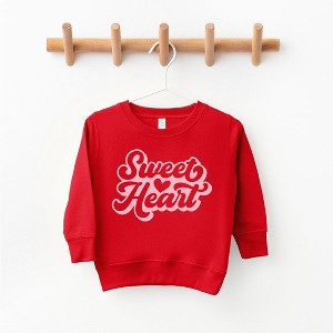 The Juniper Shop Sweet Heart With Heart Toddler Graphic Sweatshirt - 1 of 2