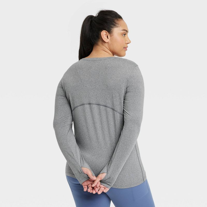 Women's Essential Crewneck Long Sleeve T-Shirt - All In Motion™, 5 of 7
