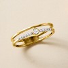 Ross-Simons 0.10 ct. t.w. Diamond 2-Row Ring in 14kt Yellow Gold - 4 of 4