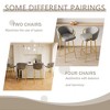 Sapphtopaz Swivel Bar Stools Set of 2 with Velvet Upholstered High Chair with Metal Leg Counter Height Bar Stools for Kitchen, Living Room - 2 of 4