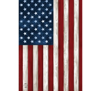 Briarwood Lane Everyday Garden Flag 12x18 For Outdoor Wood American Flag Garden Flag Flags For Outside - 1 of 4