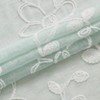 Dainty Home Rita 2-pack Linen Textured Grommet Window Panels With 3d Chenille Floral Embroidery - 3 of 4