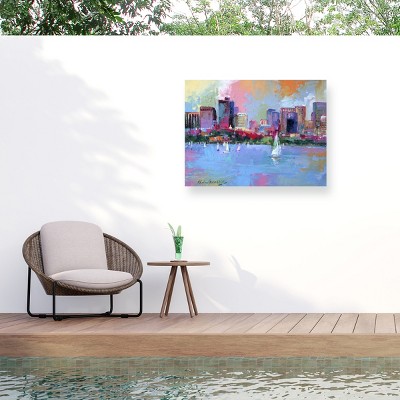 Trademark Fine Art - Richard Wallich Boston 3 Matted Framed Art