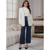 INSPIRE CHIC Women's Work Maternity Pants Business Stretchy Over the Belly Formal Pregnancy Trousers with Pockets - 4 of 4