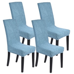 Unique Bargains Waterproof Jacquard Elastic Band Durable Dining Chair Slipcovers - 1 of 4