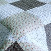 Slickblue Full/Queen, Handmade Reversible Quilted Bedspread with Shams, Quilt Set, Floral/Leopard Pattern, 3 Piece - 3 of 4