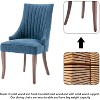 MAYEERTY Set of 2 Minimalist Pleated Chair, Soft Upholstery Solid Wood Legs, Home Use - 4 of 4