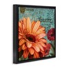Stupell Industries Daisies with Antique French Backdrop Black Framed Floater Canvas Wall Art - 3 of 4