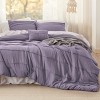 Bedsure Comforter Multi Piece Set Pinch Pleat Bedding OEKO-TEX Certified All Season Soft Cozy Bed Set for Bedroom Home Decor Christmas Gift - 2 of 4
