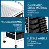 Yaheetech Drawers Rolling Storage Cart Mobile Storage Bin Trolley - 4 of 4