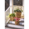 Evergreen Recycled Wood Planter Set of 3 - 2 of 4