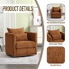 Swivel Accent Chair, Upholstered Comfy Swivel Couch, Swivel Barrel Chair, Single Sofa Armchair - 4 of 4