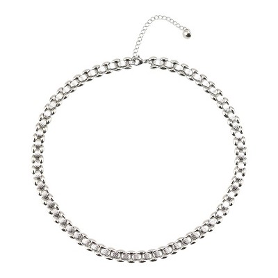 Slate by Rebl Fancy Link Chain Necklace  Stainless Steel