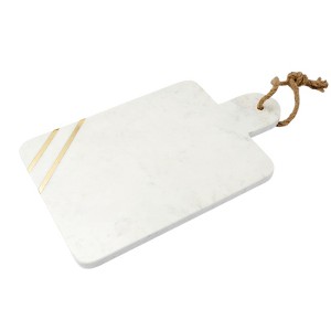 Lexi Home Marble Collection 15 in. Rectangle Charcuterie Board - White - 1 of 4