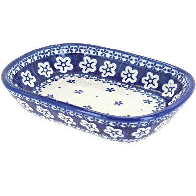 Blue Rose Polish Pottery Carly Olive Dish