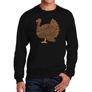 LA Pop Art Thanksgiving - Men's Word Art Crewneck Sweatshirt - 1 of 4