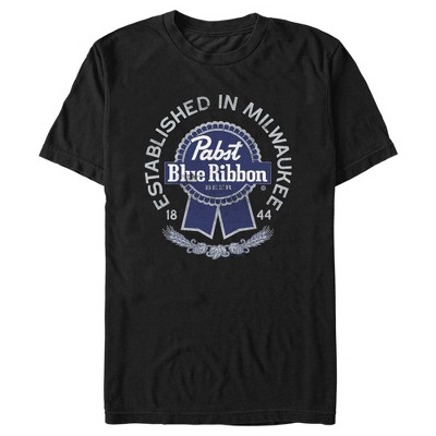 Men's Pabst Established in Milwaukee Logo  T-Shirt - Black - Medium