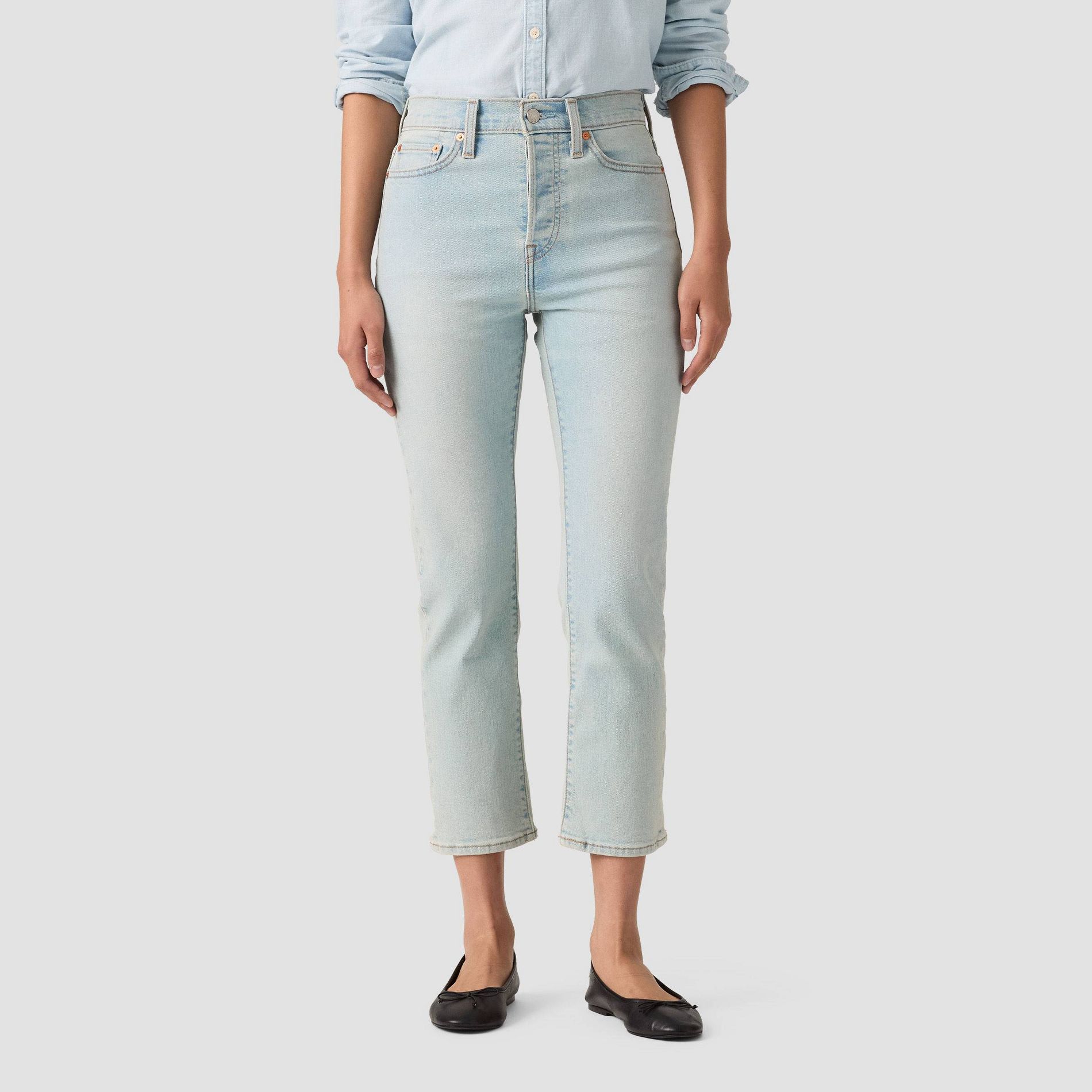 Levi's® Women's Wedgie Straight Pant Light Blue Denim