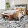 Hallway Runner Rug Washable Kitchen Runner Non Slip Stain Resistant Vintage Distressed Area Rugs Laundry Room Bathroom Throw Carpet - 2 of 4