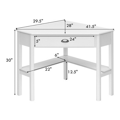 White Corner Desk Target, Small L Shaped Desk White