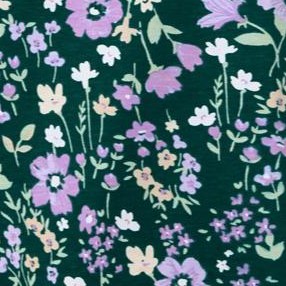 emerald green field floral