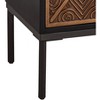 Vinnie 40" Wide Black and Brown 2-Door Accent Chest - 4 of 4