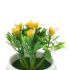 Unique Bargains Artificial Plants Mini Rose Arrangement Plastic 3.15"x3.15"x4.33" 1 Pcs - 4 of 4