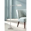 Regency Hill Jenson Traditional Pharmacy Swing Arm Floor Lamp 54" Tall Adjustable Brushed Nickel Metal Shade for Living Room Reading Bedroom - 2 of 4