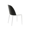 LeisureMod Tule Dining Chair with PU Leather/Velvet/Suede Seat and White Steel Frame - 4 of 4