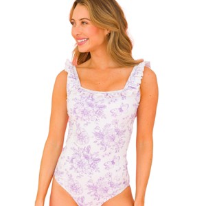 RuffleButts Women's UPF50+ Ruffle One Piece - 1 of 4