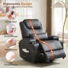 Bestier 34.6'' Electric Power Lift Asist Recliner Chair with Massage and Heat, Fax Leather Reclining Chair with Side Pockets & Cup Holders - 4 of 4
