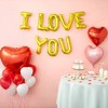 Sparkle and Bash 48 Piece I Love You Heart Balloon Set with 1000 Silk Rose Petals for Valentines, Anniversary, and Wedding - 2 of 4