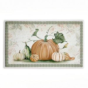 Stupell Industries Harvest Gourds Motif Printed Plush Bath Mat And Bath Rug, Design By Danielle Murray, 18"X30" - 1 of 4