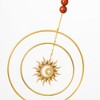 Woodstock Chimes Suncatcher Radiating Sun, Red Stone 12" - 3 of 4
