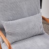 Vatros Mid-Century Modern Accent Chair,Armchair for Living Room, Beige-Natural Wood - 3 of 4