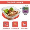 3-Pack 8oz Glass Meal Prep Containers with Two 4oz Compartments, for Bariatric Meals - 3 of 4