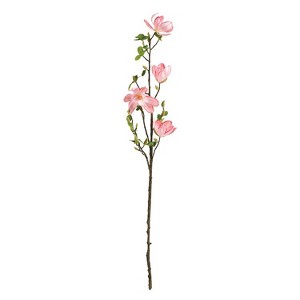 Plum & Post Japanese Magnolia Faux (Fake) Floral Decorative Branch 54" - 1 of 1