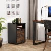 Tribesigns 2 Drawers Wood File Cabinet with Lock, Printer Stand with Rolling Wheels - 2 of 4