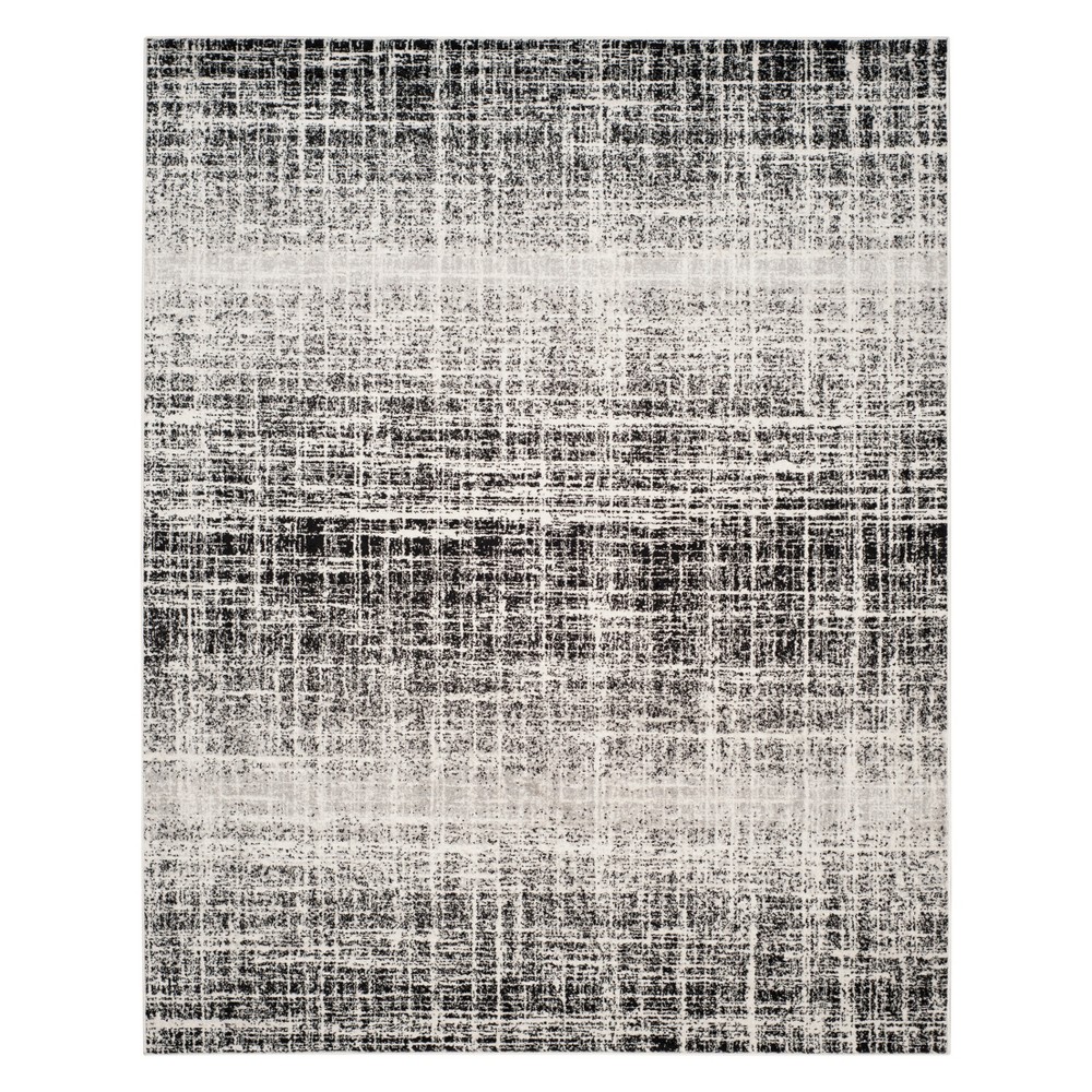 9'x12' Spacedye Design Area Rug Ivory/Black - Safavieh