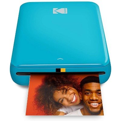 KODAK Step Instant Color Photo Printer with Bluetooth/NFC, Zink Technology  & KODAK App for iOS & Android (Blue) Go Bundle, 2x3