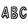 Teacher Created Resources® Black and White 7" Fun Font Letters, 120 Per Pack, 2 Packs - 2 of 3