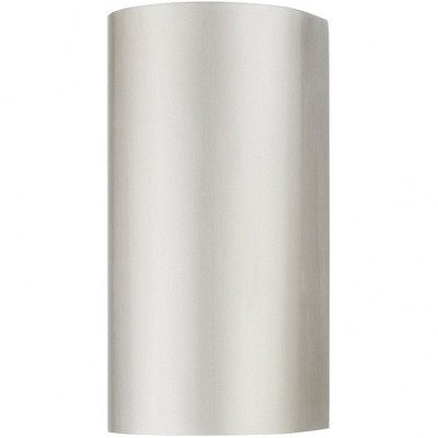 Brushed Nickel 1-Light Outdoor Wall Sconce, Dark Sky Compliant
