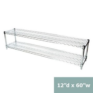 Shelving.com Chrome Wire Shelving with 2 Tier Shelves - - 1 of 3