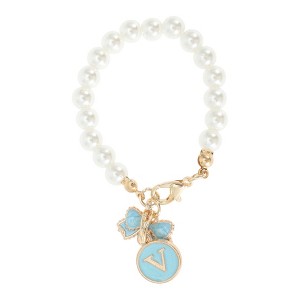 Unique Bargains Pearl Chain Bow Water Cup Pendant 1 Pc - 1 of 4